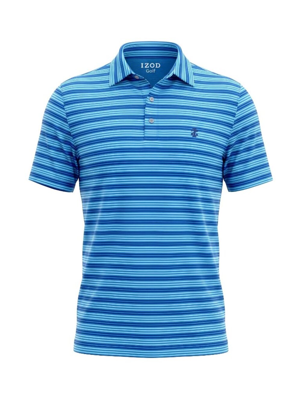 IZOD Golf Swingflex Elite Polo Mens 2XB Big Tall Regatta Stripe UPF 50 NWT XXLB